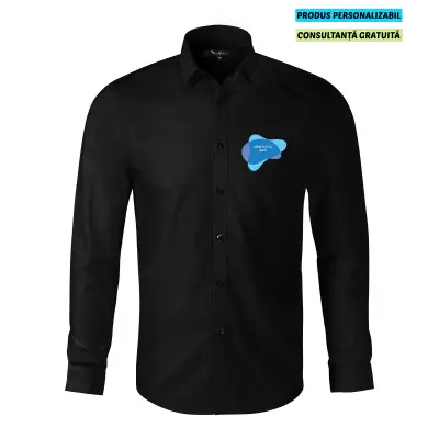 Malfini Camasa Dynamic Barbati Negru Personalizata