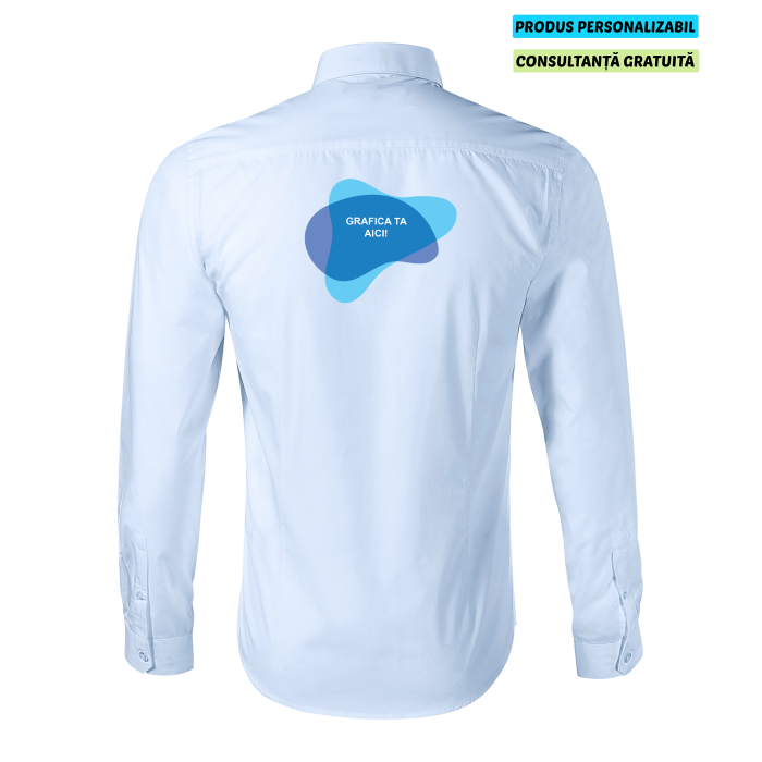 Malfini Camasa Dynamic Barbati Albastru deschis Personalizata