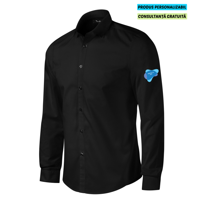 Malfini Camasa Dynamic Barbati Negru Personalizata