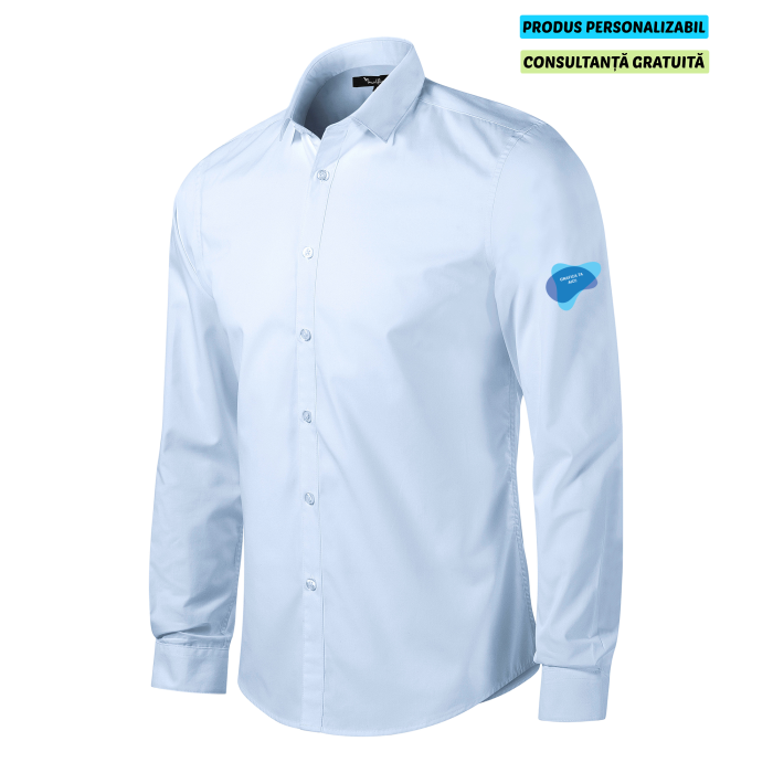 Malfini Camasa Dynamic Barbati Albastru deschis Personalizata