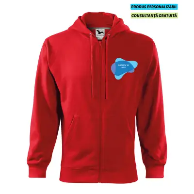 Malfini Hanorac Trendy Zipper Barbati Rosu Personalizat