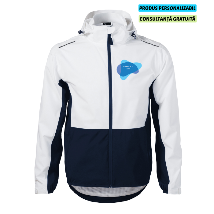 Malfini Jacheta Rainbow Barbati Alb Personalizata