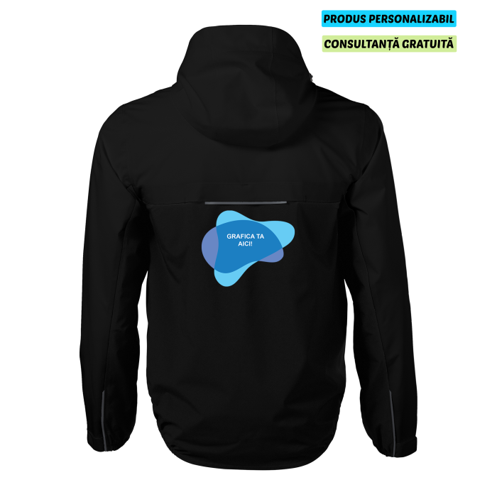 Malfini Jacheta Rainbow Barbati Negru Personalizata