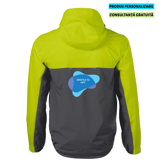 Malfini Jacheta Rainbow Barbati Galben neon Personalizata