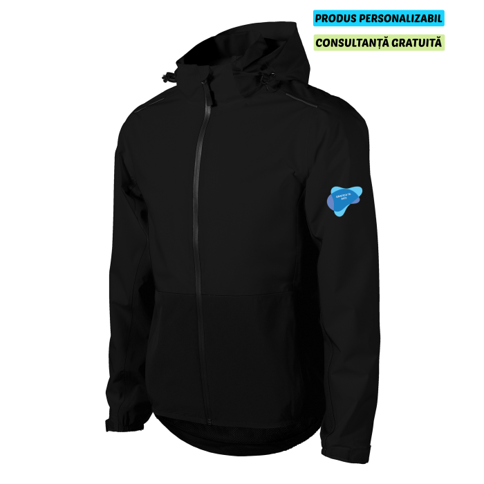 Malfini Jacheta Rainbow Barbati Negru Personalizata