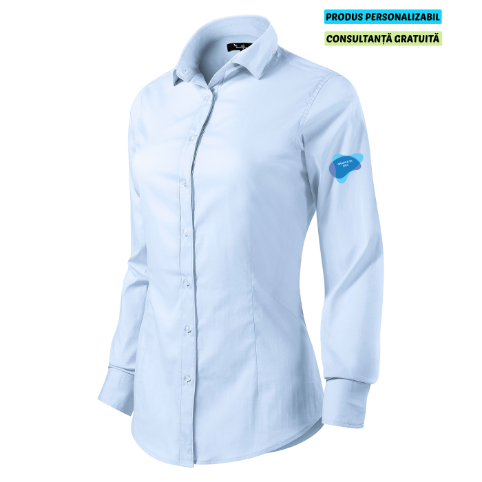 Malfini Camasa Dynamic Dama Albastru deschis Personalizata