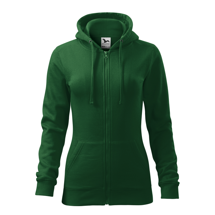 Malfini Hanorac Trendy Zipper Dama Verde inchis Malfini Hanorac Trendy Zipper Dama Verde inchis