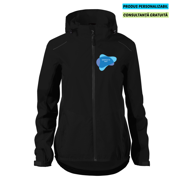 Malfini Jacheta Rainbow Dama Negru Personalizata