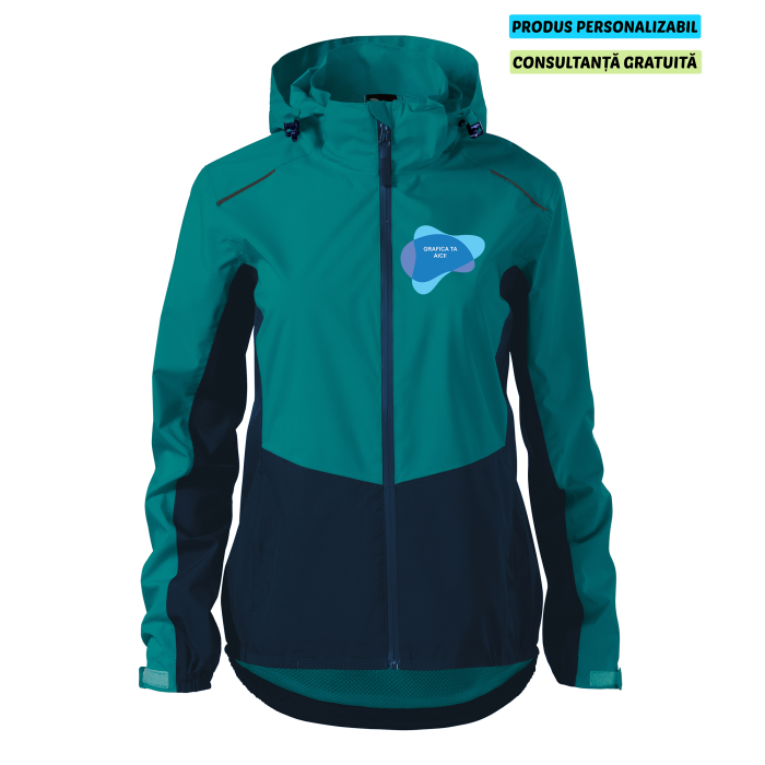 Malfini Jacheta Rainbow Dama Verde smarald Personalizata