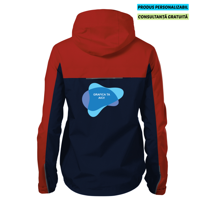 Malfini Jacheta Rainbow Dama Rosu Personalizata