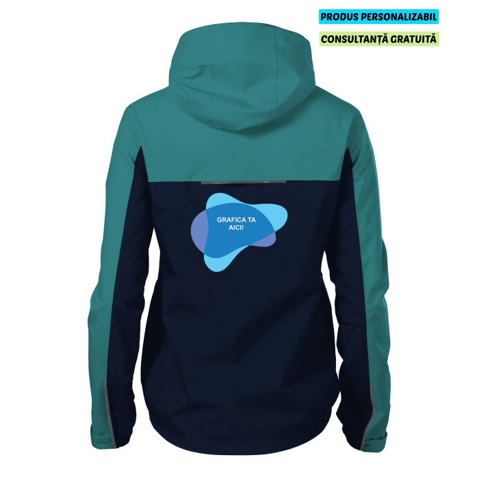 Malfini Jacheta Rainbow Dama Verde smarald Personalizata