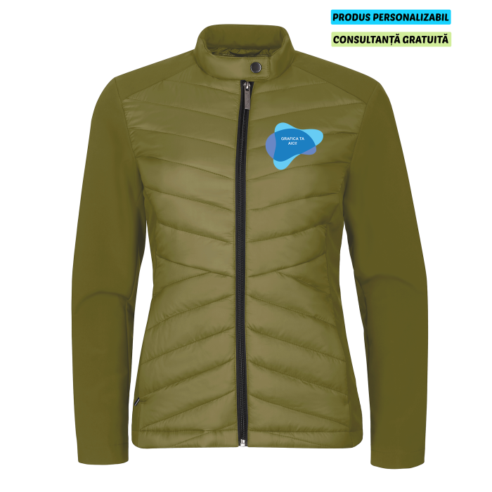 Malfini Jacheta hibrid Dama Verde avocado Personalizata