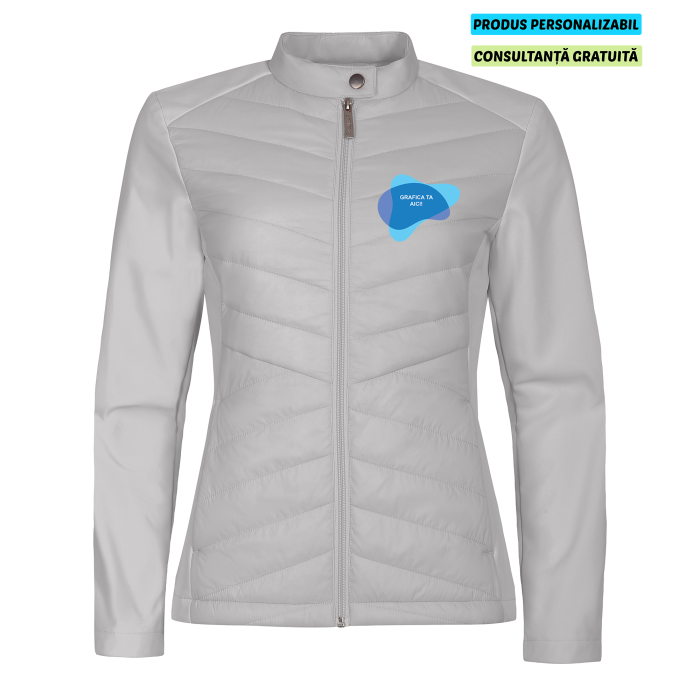Malfini Jacheta hibrid Dama Gri Personalizata