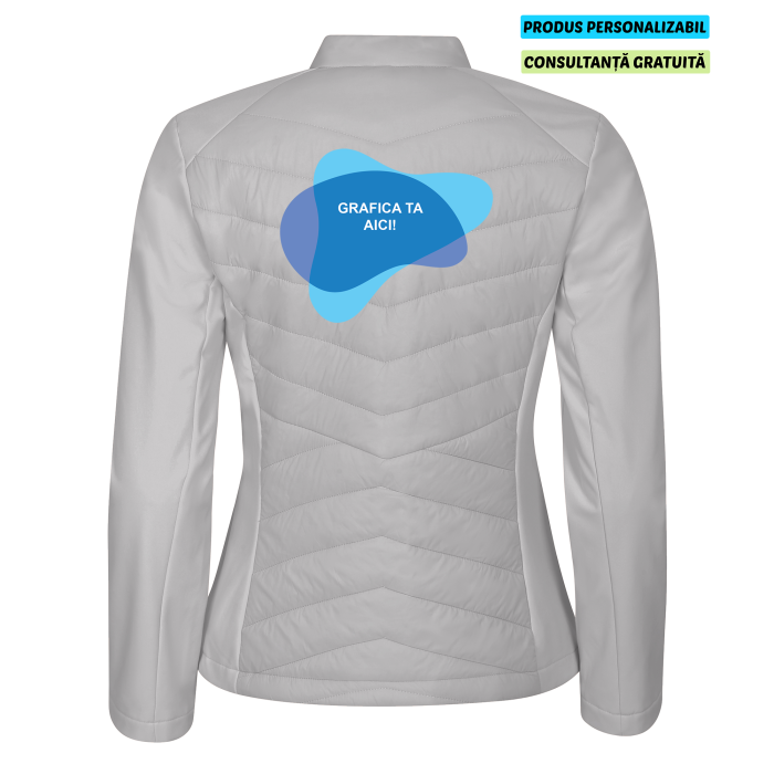 Malfini Jacheta hibrid Dama Gri Personalizata