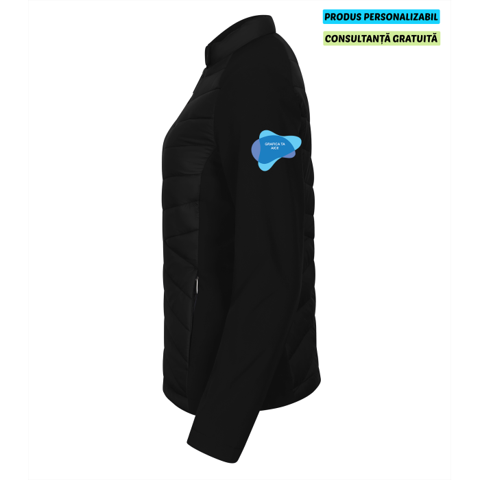 Malfini Jacheta hibrid Dama Negru Personalizata