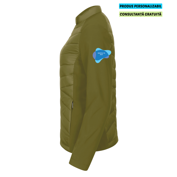 Malfini Jacheta hibrid Dama Verde avocado Personalizata