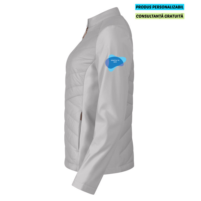 Malfini Jacheta hibrid Dama Gri Personalizata