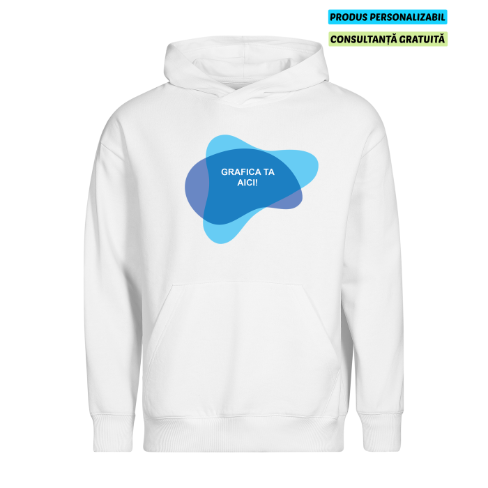 Malfini Hanorac Chill Unisex Regular Alb Personalizat