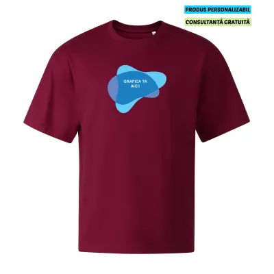 Malfini Tricou Stage Unisex Oversize Visiniu Personalizat