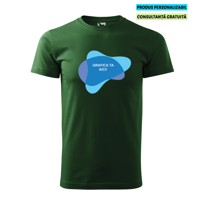 Malfini Tricou Basic Barbat Verde inchis Personalizat