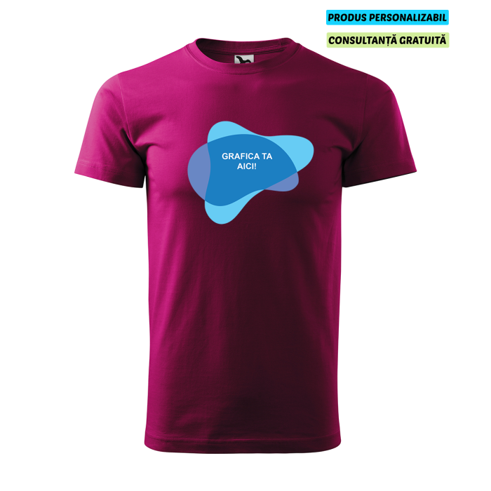 Malfini Tricou Basic Barbat Rosu fucsie Personalizat