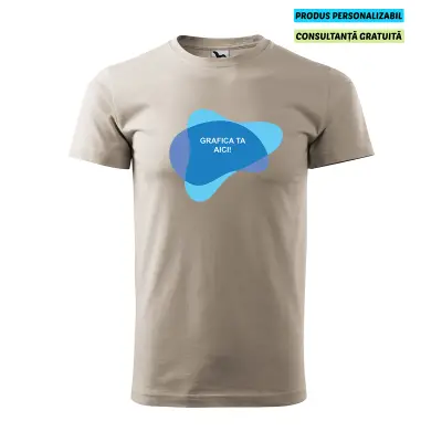 Malfini Tricou Basic Barbat Gri ice Personalizat
