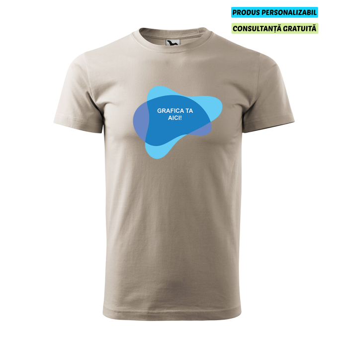 Malfini Tricou Basic Barbat Gri ice Personalizat