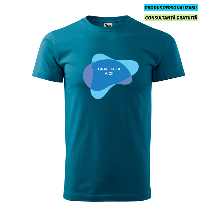 Malfini Tricou Basic Barbat Albastru petrol Personalizat