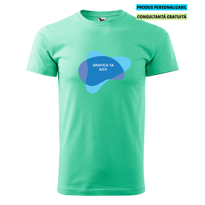 Malfini Tricou Basic Barbat Verde menta Personalizat
