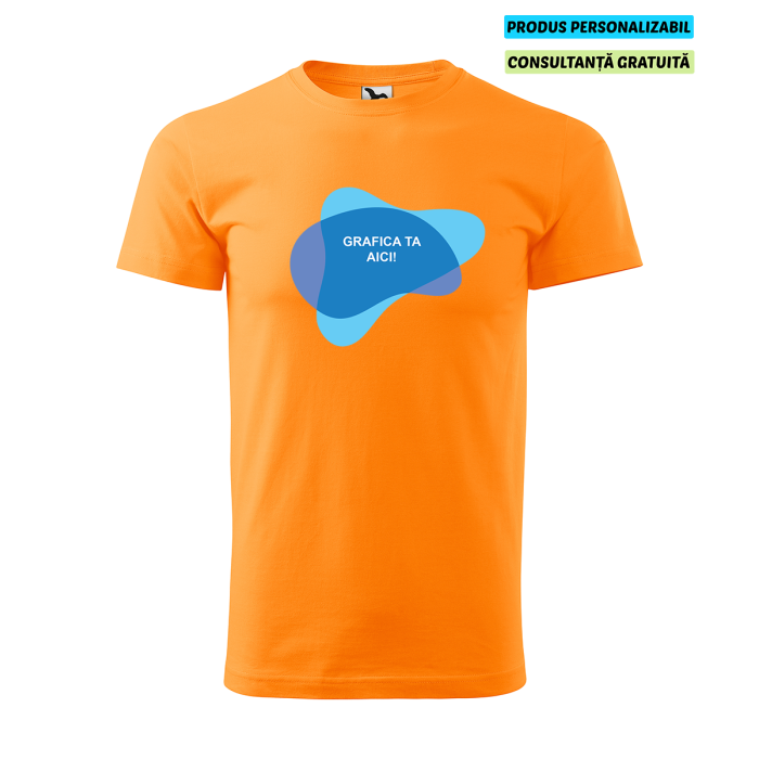 Malfini Tricou Basic Barbat Tangerine Orange Personalizat