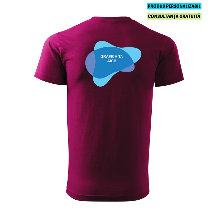 Malfini Tricou Basic Barbat Rosu fucsie Personalizat