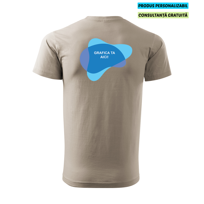 Malfini Tricou Basic Barbat Gri ice Personalizat