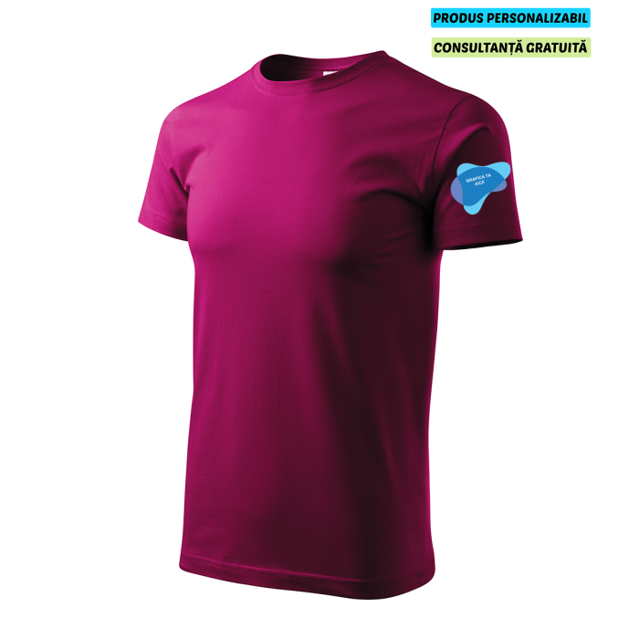 Malfini Tricou Basic Barbat Rosu fucsie Personalizat