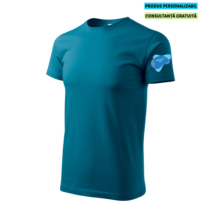 Malfini Tricou Basic Barbat Albastru petrol Personalizat