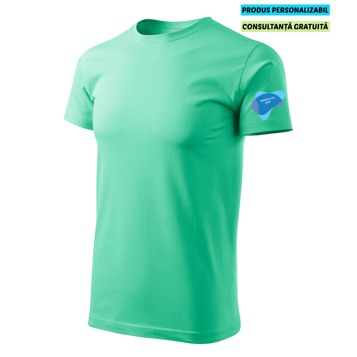 Malfini Tricou Basic Barbat Verde menta Personalizat