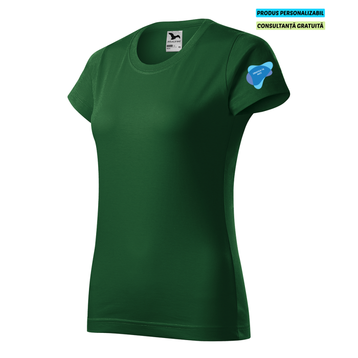 Malfini Tricou Basic Dama Verde inchis Personalizat