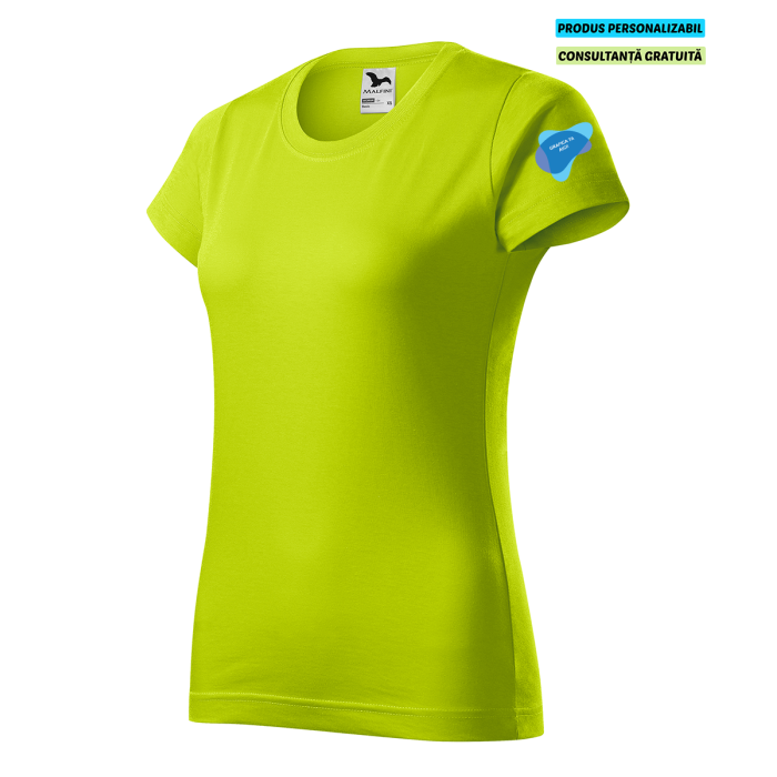 Malfini Tricou Basic Dama Lime Personalizat