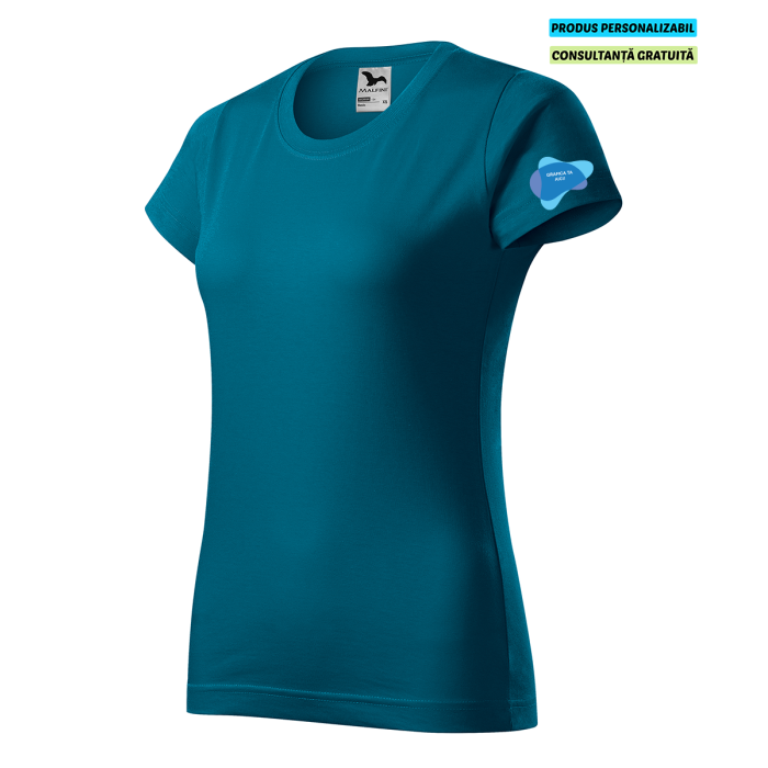 Malfini Tricou Basic Dama Albastru petrol Personalizat
