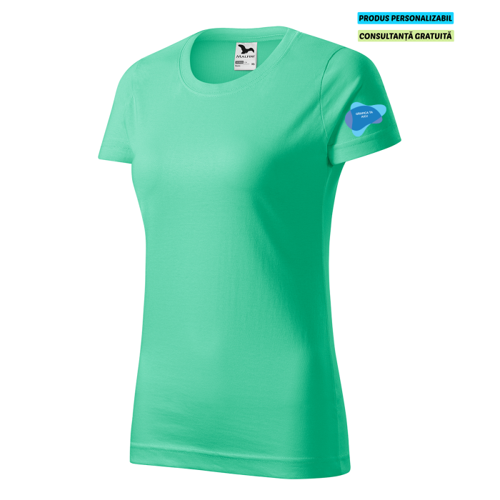 Malfini Tricou Basic Dama Verde menta Personalizat