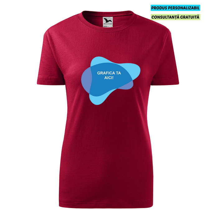 Malfini Tricou Basic Dama Rosu Marlboro Personalizat