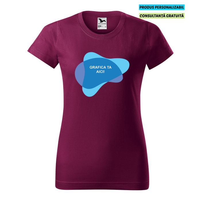 Malfini Tricou Basic Dama Rododendron Personalizat