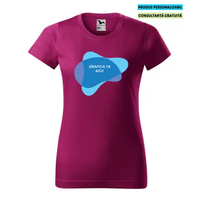 Malfini Tricou Basic Dama Rosu fucsie Personalizat