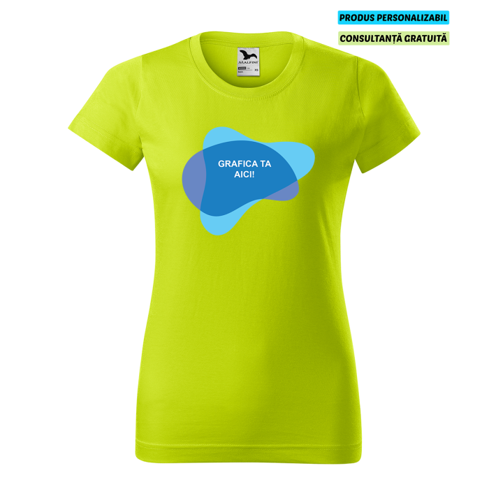 Malfini Tricou Basic Dama Lime Personalizat