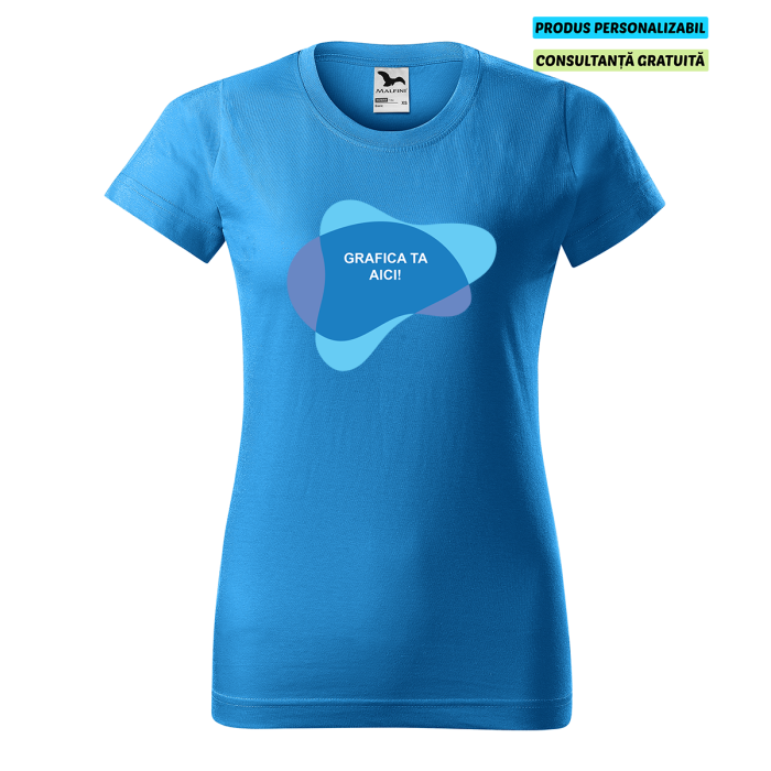 Malfini Tricou Basic Dama Snorkel Blue Personalizat