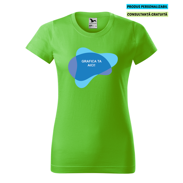 Malfini Tricou Basic Dama Verde mar Personalizat