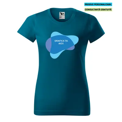 Malfini Tricou Basic Dama Albastru petrol Personalizat