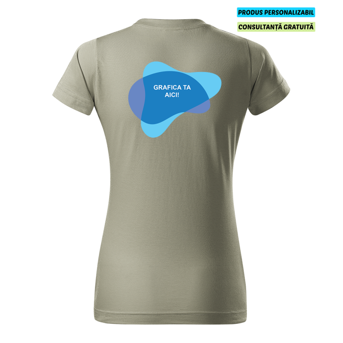 Malfini Tricou Basic Dama Kaki deschis Personalizat
