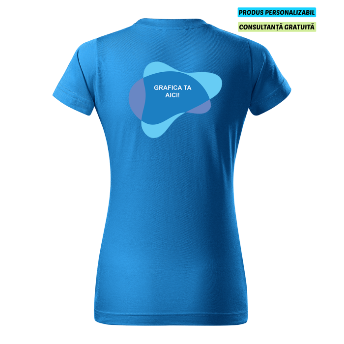 Malfini Tricou Basic Dama Snorkel Blue Personalizat