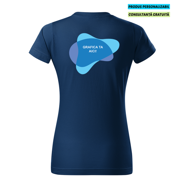 Malfini Tricou Basic Dama Midnight Blue Personalizat