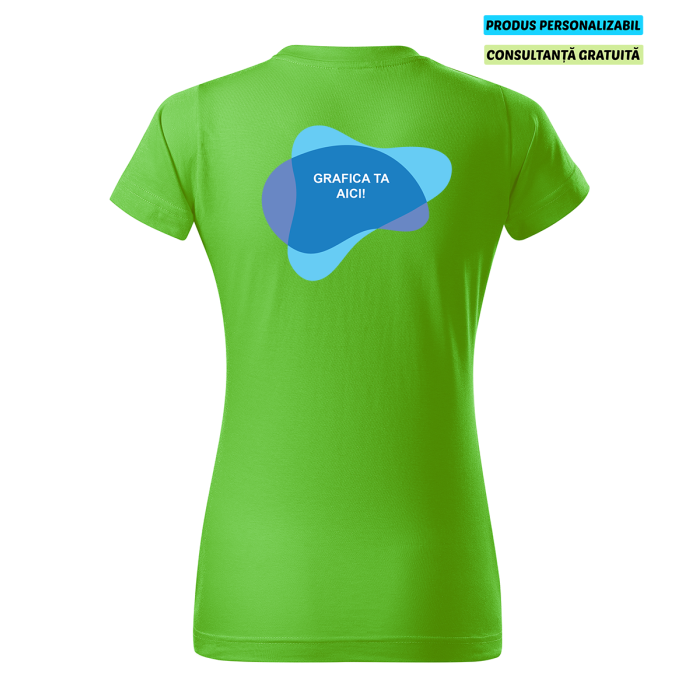Malfini Tricou Basic Dama Verde mar Personalizat